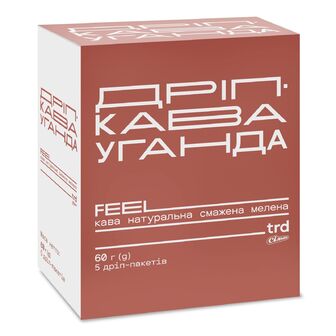 Кава мелена FEELtrd Уганда в дріп-пакетах (FD), 5*12г