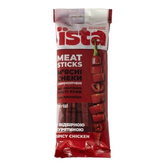 Снеки Їsta Spicy сhicken з м'яса птиці с/к, 0.08кг