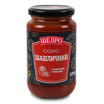 Соус Щедро Шашличний з ароматними прянощами с/б, 370г