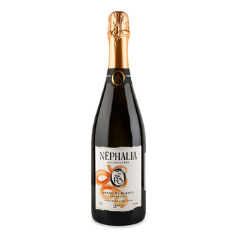 Вино ігристе Nephalia Blanc de Blancs безалкогольне, 0.75л