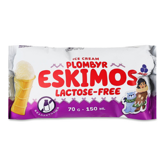 Морозиво Rud Eskimos пломбір безлактозний, 70г