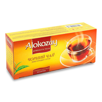 Чай чорний Alokozay байховий купажований без нитки, 25*2г
