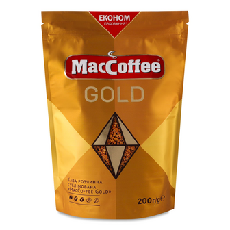 Кава розчинна MacCoffee Gold сублімована, 200г
