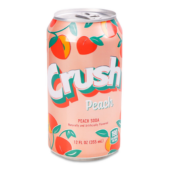 Напій Crush Peach безалкогольний газований з/б, 0.355л