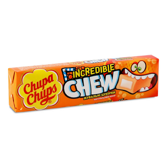 Цукерки Chupa Chups зі смаком апельсину жувальні, 45г