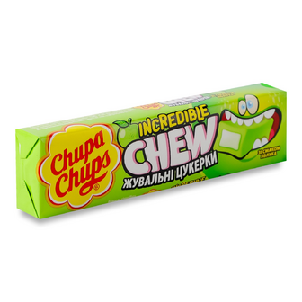 Цукерки Chupa Chups зі смаком яблука жувальні, 45г