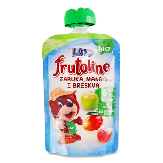 Пюре Lino яблуко, манго та персик, 100г