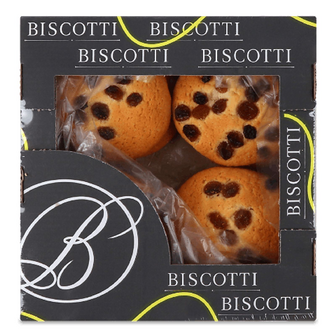 Печиво Biscotti Американське з родзинками, 0.215кг