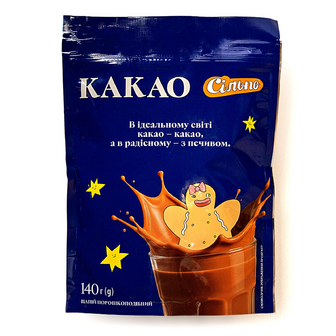 Напій какао Сільпо порошкоподібний розчинний, 140г