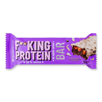 Батончик Allnutrition Fitking Protein зі смаком вершкового печива, 55г