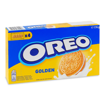 Печиво Oreo Golden з начинкою з ванільним смаком, 176г