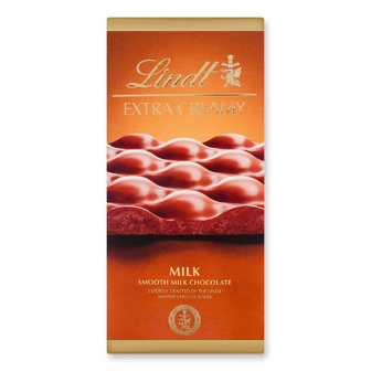 Шоколад молочний Lindt Extra creamy, 80г