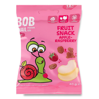 Снек Bob Snail яблуко-малина, 40г