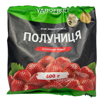Полуниця Yarofruit заморожена, 400г