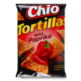 Чипси кукурудзяні Chio Tortillas Wild Paprika, 110г