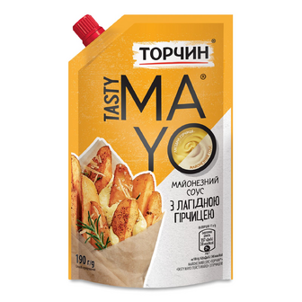 Соус Торчин Tasty Mayo з гірчицею майонезний д/п, 190г