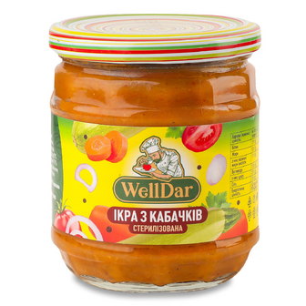 Ікра WellDar з кабачків, 400г