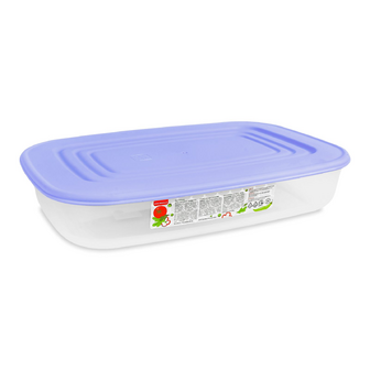 Контейнер для харчових продуктів Алеана прямокутний бузковий 2,5 л, шт