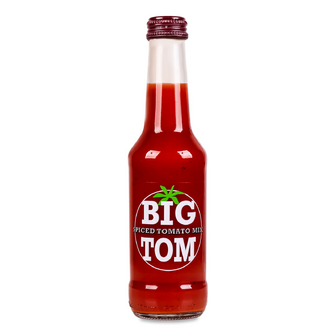 Сік Big Tom томатний зі спеціями, скло, 0.25л