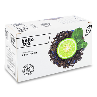 Чай чорний Hello Tea Ерл Грей, 20*2г