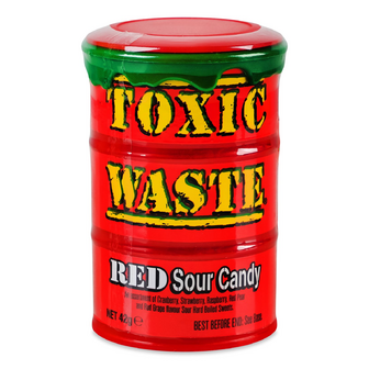 Цукерки Toxic Waste Червона бочка асорті, 42г