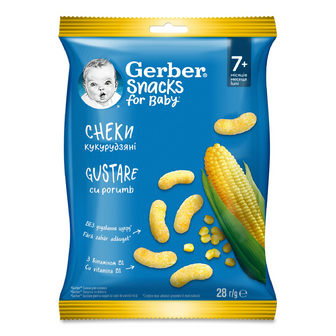 Снеки Gerber кукурудзяні для дітей від 7 місяців, 28г