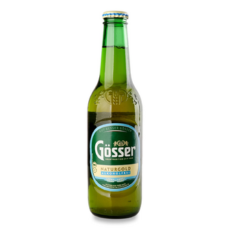 Пиво Gosser NaturGold світле безалкогольне, 0.33л