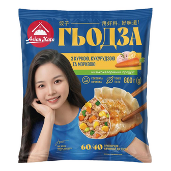 Гьодза Asian Xata з куркою, кукурудзою та морквою, 800г