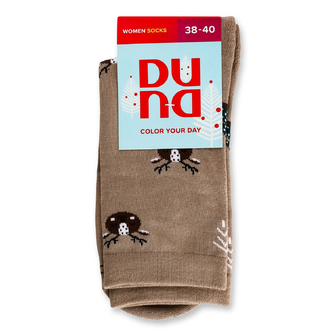 Шкарпетки жіночі Duna 3109 темно-сіро-бежеві р.23-25, 1 пара