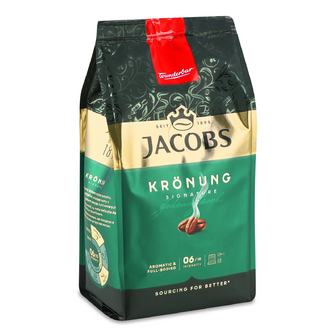 Кава зернова Jacobs Kronung натуральна смажена, 250г