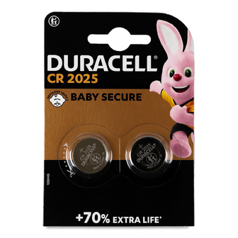Елемент живлення Duracell літієвий CR2025, 2шт
