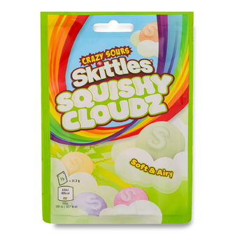 Драже Skittles Crazy Sours Squishy cloudz, 94г