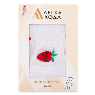 Шкарпетки жіночі Легка Хода 5652 білі р.23-25, 1 пара