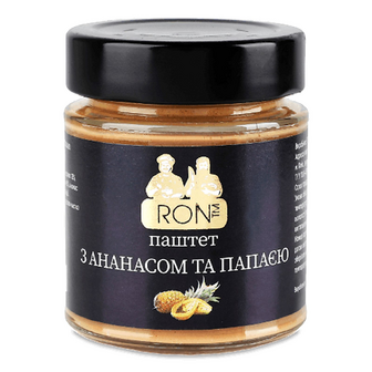 Паштет Ron з ананасом та папаєю, 160г