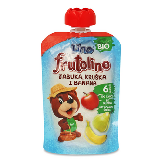 Пюре Lino яблуко-груша-банан, 100г