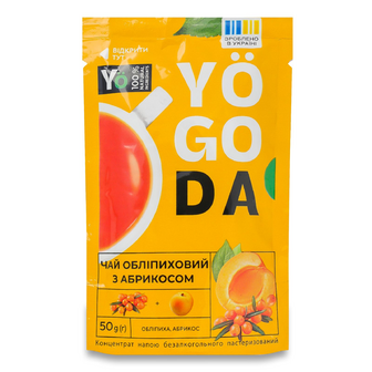 Чай Yogoda обліпиховий з абрикосом концентрат д/п, 50г