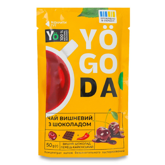 Чай Yogoda вишневий з шоколадом концентрат д/п, 50г