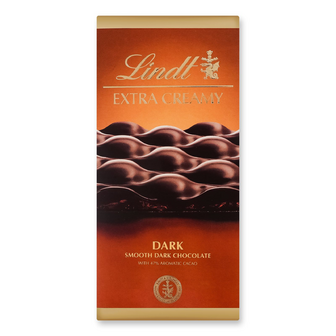 Шоколад чорний Lindt Extra creamy, 80г