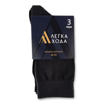 Шкарпетки чоловічі Легка Хода 6330 асорті р.39-40 (стопа 25), 3 пари