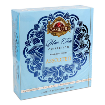 Чай зелений Basilur Blue Tea Collection асорті, 40*1.2г