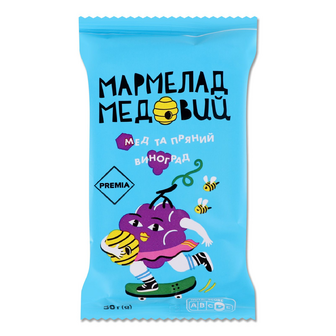 Мармелад PREMIA мед та пряний виноград, 50г