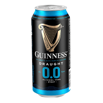 Пиво Guinness Draught 0% темне безалкогольне з/б, 0.44л