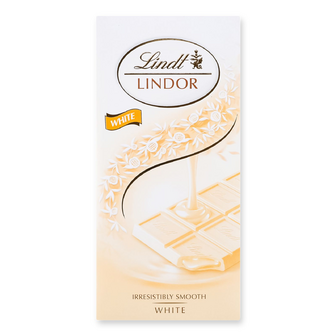Шоколад білий Lindt Lindor, 100г