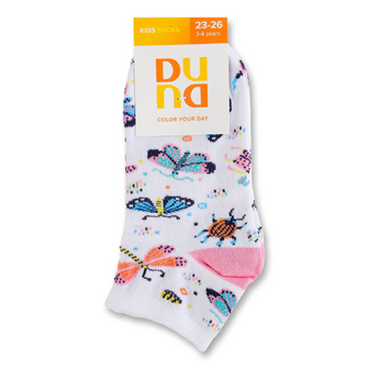 Шкарпетки дитячі Duna 4086 білі р.16-18, 1 пара