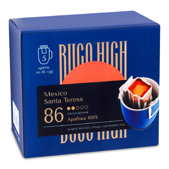 Кава Buco High Mexico Santa Teresa в дріпах, 5*10г