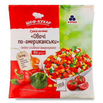 Суміш овочева Шеф-кухар Овочі по-американські, 400г