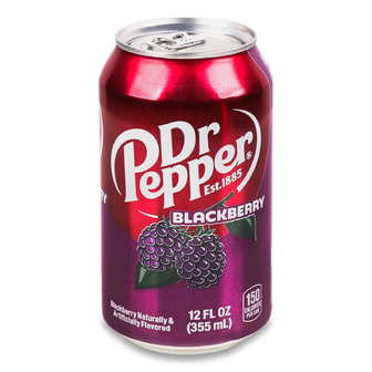 Напій Dr.Pepper Blackberry газований з/б, 0.355л