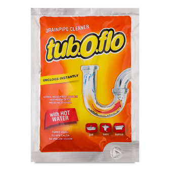 Засіб для очищення зливних труб Tub.o.flo з гарячою водою, 60г