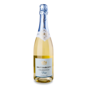 Вино ігристе Brut Dargent Chardonnay Free біле безалкогольне, 0.75л