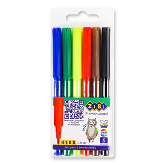 Фломастери ZiBi Kids line ZB.2801, 6шт
